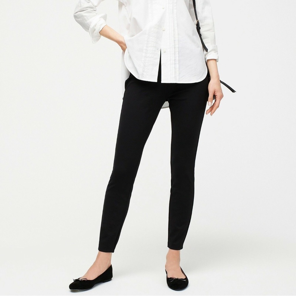 NWT J. Crew Black Pixie Pant in Stretch Ponte